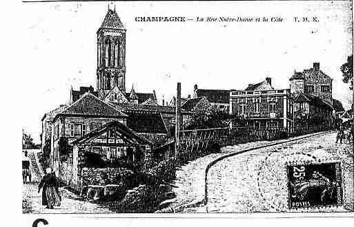Ville de CHAMPAGNESUROISE Carte postale ancienne