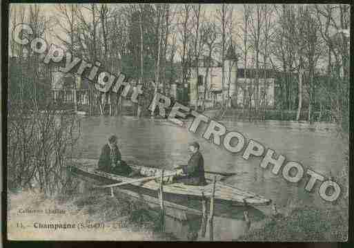 Ville de CHAMPAGNESUROISE Carte postale ancienne