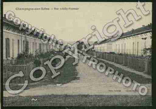 Ville de CHAMPAGNESURSEINE Carte postale ancienne