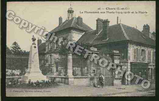 Ville de CHARS Carte postale ancienne