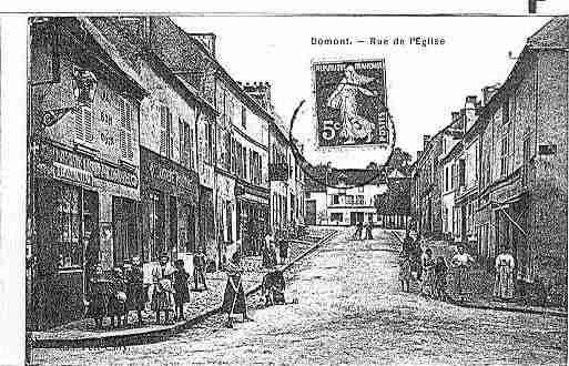 Ville de DOMONT Carte postale ancienne