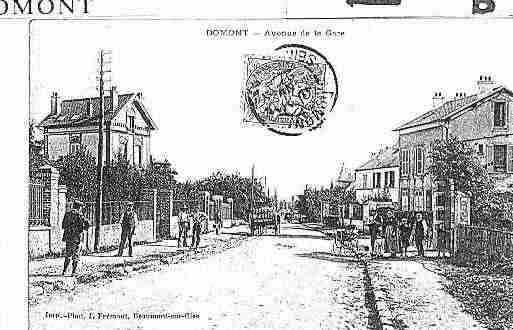 Ville de DOMONT Carte postale ancienne