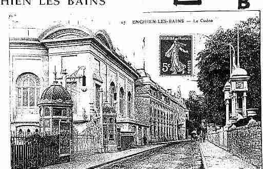 Ville de ENGHIENLESBAINS Carte postale ancienne