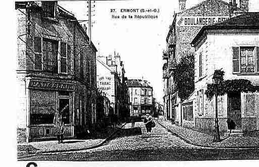 Ville de ERMONT Carte postale ancienne