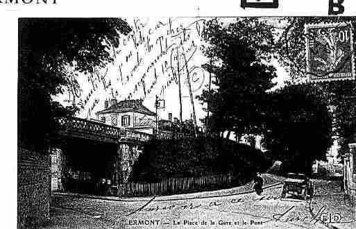 Ville de ERMONT Carte postale ancienne