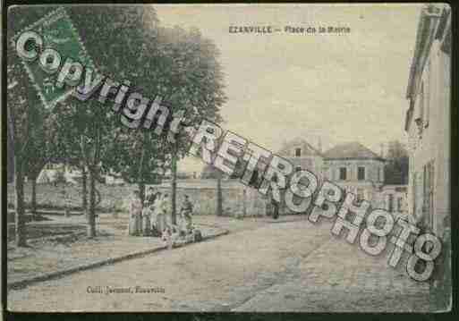 Ville de EZANVILLE Carte postale ancienne