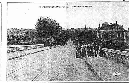 Ville de FONTENAYAUXROSES Carte postale ancienne