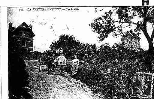 Ville de FRETTESURSEINE(LA) Carte postale ancienne