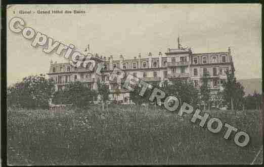 Ville de GIMELLESBAINS Carte postale ancienne