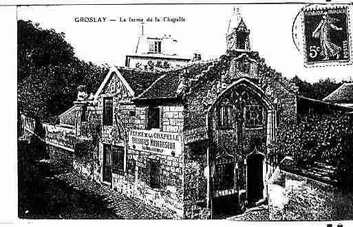 Ville de GROSLAY Carte postale ancienne