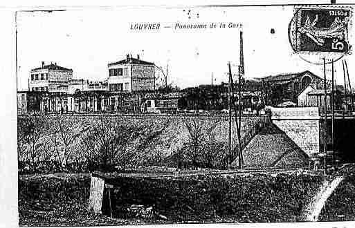 Ville de LOUVRES Carte postale ancienne