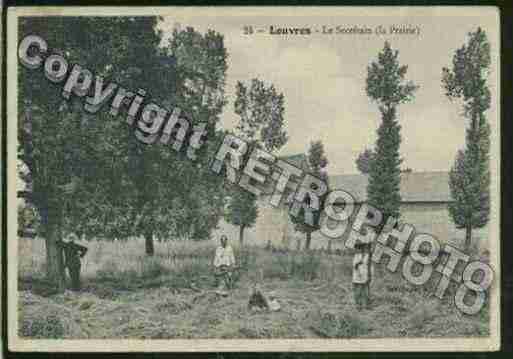 Ville de LOUVRES Carte postale ancienne