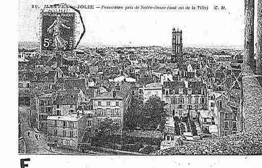 Ville de MANTES Carte postale ancienne