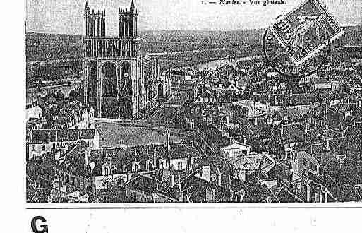 Ville de MANTES Carte postale ancienne