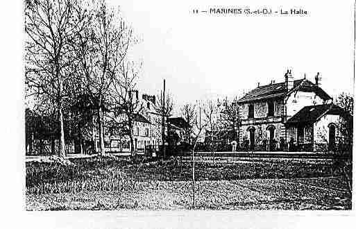 Ville de MARINES Carte postale ancienne