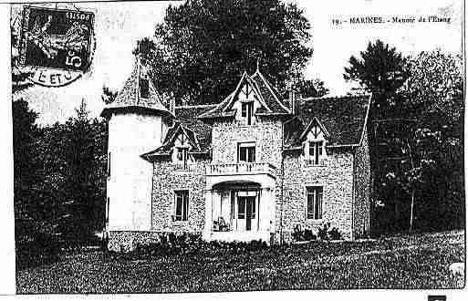 Ville de MARINES Carte postale ancienne