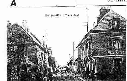 Ville de MARLYLAVILLE Carte postale ancienne