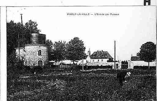 Ville de MARLYLAVILLE Carte postale ancienne