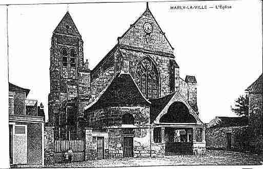 Ville de MARLYLAVILLE Carte postale ancienne