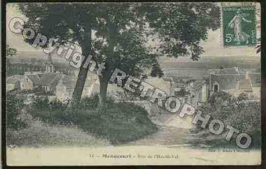 Ville de MENUCOURT Carte postale ancienne