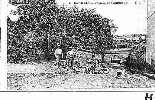 Ville de PARMAIN Carte postale ancienne