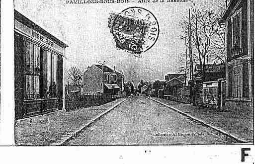 Ville de PAVILLONSSOUSBOIS(LES) Carte postale ancienne