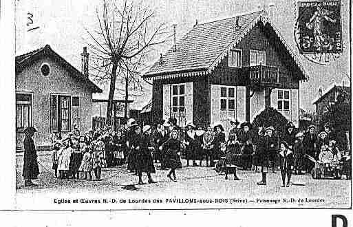 Ville de PAVILLONSSOUSBOIS(LES) Carte postale ancienne