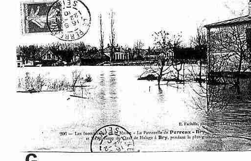 Ville de PERREUXSURMARNE(LE) Carte postale ancienne