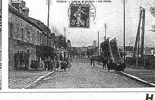 Ville de PERSAN Carte postale ancienne