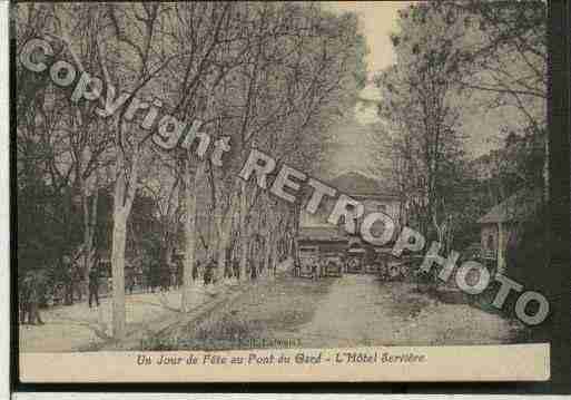 Ville de PONTDUGARD(LE) Carte postale ancienne