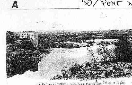 Ville de PONTDUGARD(LE) Carte postale ancienne