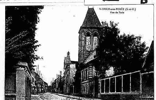 Ville de SAINTBRICESOUSFORET Carte postale ancienne