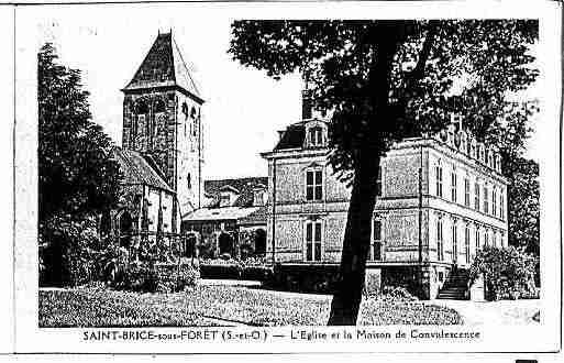 Ville de SAINTBRICESOUSFORET Carte postale ancienne