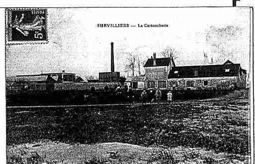 Ville de SURVILLIERS Carte postale ancienne