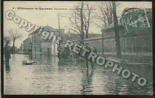 Ville de VILLENEUVELAGARENNE Carte postale ancienne