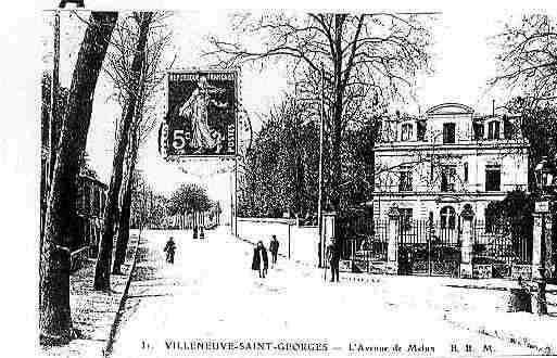 Ville de VILLENEUVESAINTGEORGES Carte postale ancienne