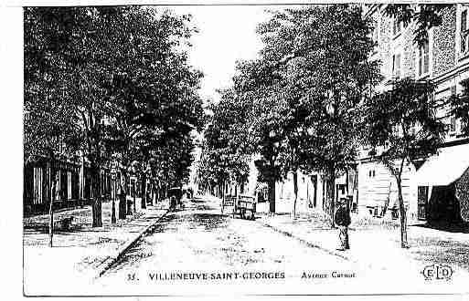 Ville de VILLENEUVESAINTGEORGES Carte postale ancienne