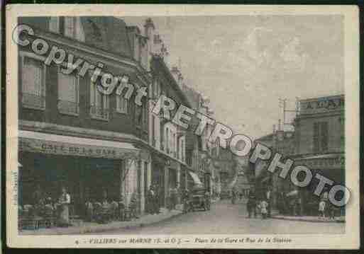 Ville de VILLIERSSURMARNE Carte postale ancienne