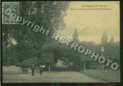 Ville de VILLIERSSURMARNE Carte postale ancienne