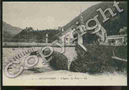 Ville de ARGENTIERE Carte postale ancienne