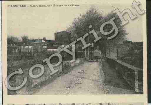 Ville de BAGNOLES Carte postale ancienne