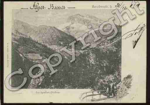 Ville de BARCELONNETTE Carte postale ancienne