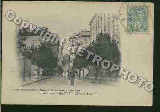 Ville de BASTIA Carte postale ancienne