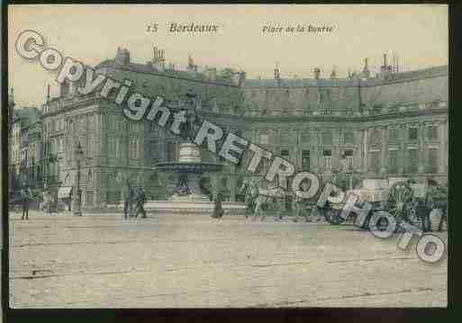 Ville de BORDEAUX Carte postale ancienne