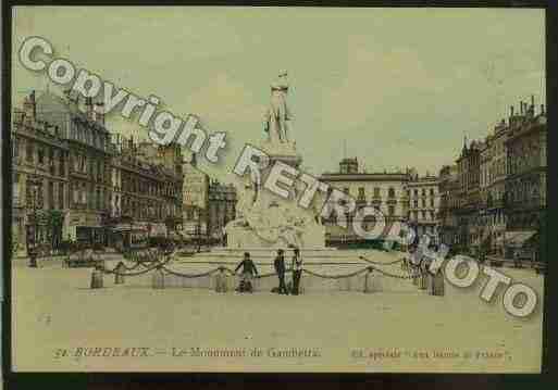 Ville de BORDEAUX Carte postale ancienne