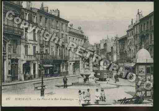 Ville de BORDEAUX Carte postale ancienne