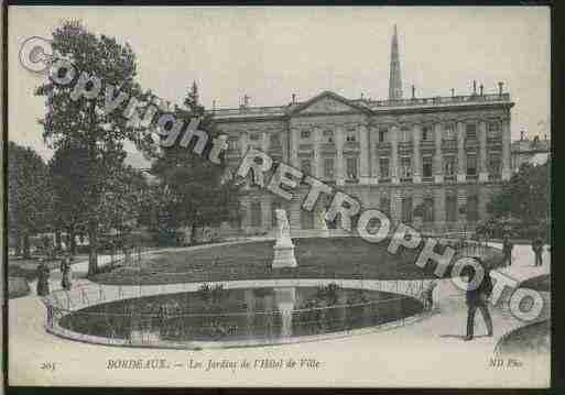 Ville de BORDEAUX Carte postale ancienne