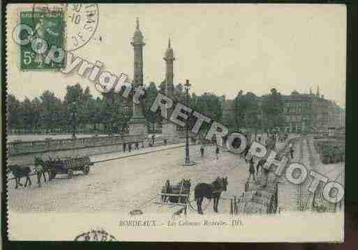 Ville de BORDEAUX Carte postale ancienne