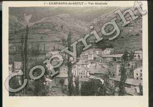 Ville de CAMPAGNADESAULT Carte postale ancienne