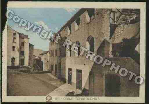 Ville de CORTE Carte postale ancienne
